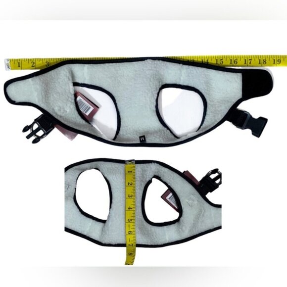 American Kennel Club Dog Harness Vest  Designer Tartan Plaid Sherpa Lined Pink M - Picture 8 of 16